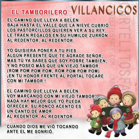 el nino tambor lyrics|tamborilero letra.